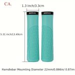 BUCKLOS Non-Slip Lockable Bike Grips - Soft Rubber, Waterproof Handlebar Covers with Textured Grip for Mountain Bikes, Black, Red, Orange, Purple, Green, Blue, Bicycle Accessories|Textured Grip Handlebars|Waterproof Rubber Grips - Image 10