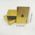 1 Set Matte Golden Dragon PVC Playing Cards - Durable Hardened Deck for Valentine'S Day, Thanksgiving, Christmas, Halloween & New Year Celebrations - Elegant Design with Intricate Patterns, Perfect for Parties & Gatherings, Festive Game Night, Sophisticated Style, Highquality Print, Best for Christmas, Perfect for Thanksgiving - Image 3