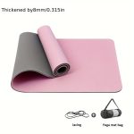 Extra Thick 1/3" Dual-Sided Non-Slip Yoga Mat - Professional TPE, Ideal for Yoga, Pilates & Floor Workouts