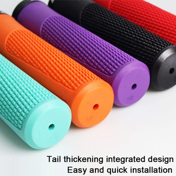 BUCKLOS Non-Slip Lockable Bike Grips - Soft Rubber, Waterproof Handlebar Covers with Textured Grip for Mountain Bikes, Black, Red, Orange, Purple, Green, Blue, Bicycle Accessories|Textured Grip Handlebars|Waterproof Rubber Grips - Image 6
