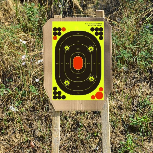 5/10/20pcs Fluorescent Self-Adhesive Shooting Targets, 9.5x14.5 Inch High Visibility Durable Paper for Precision Practice, Ideal for Hunting & Fishing, Target Practice, Fluorescent Targets, Selfadhesive Targets, Shooting Targets for Practice - Image 7