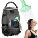 Solar Shower Bag | 5 Gal/ 20L Solar Heating Camping Shower Bag | Removable Hose | On-Off Switchable Shower Head | Ducha Portatil | Traveling Shower | Portable Shower for Beach Swimming, Hiking - Image 3