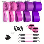 [Fitness Resistance Bands Set] Upgraded Full-Body Fitness Resistance Bands, 150 Lbs Exercise Bands, Women's Resistance Band Set With Handles, Leg And Ankle Straps For Yoga, Pilates, And Body Shaping - Image 3