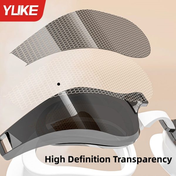 1pc of Adult Electroplated Swimming Goggles with High-definition Anti-fog and Ultra-wide-angle Vision Design - Image 4