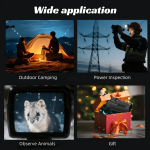 HIJOY Monocular Night Vision Goggles with 10X Digital Zoom & Compass - USB- (Compatible with USB-C), CMOS Imaging for Night Vision, Hunting,, Surveillance - Compact & Portable Night Vision Device (PNV) for s/, - Image 5