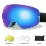 Winter Sports Outdoor Snowboarding Skiing Snow Skiing Goggles TPU Frame Men'S Women'S Teenagers Available, Free Night Vision Lens/Myopia Frame/Goggle One Each - Image 12