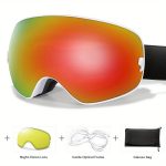 Winter Sports Outdoor Snowboarding Skiing Snow Skiing Goggles TPU Frame Men'S Women'S Teenagers Available, Free Night Vision Lens/Myopia Frame/Goggle One Each - Image 16
