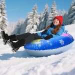 Heavy-Duty Colorful Fashion Snow Tubes/Inflatable Snowboards/Inflatable Snow Sleds, Foldable PVC Winter Water Slides, Suitable for Skiing/Snow Drifting/Winter Activities/Outdoor Family Leisure Activities, Winter Sports, Christmas/New Year Gifts. - Image 6