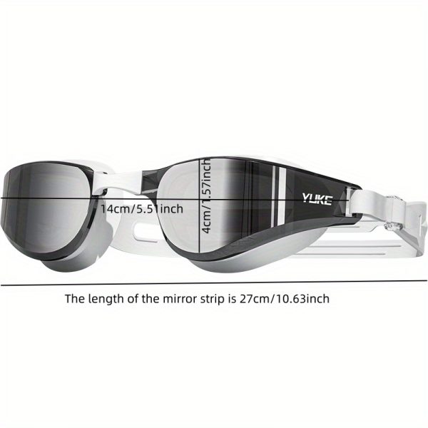 1pc of Adult Electroplated Swimming Goggles with High-definition Anti-fog and Ultra-wide-angle Vision Design - Image 6