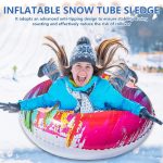 Heavy-Duty Colorful Fashion Snow Tubes/Inflatable Snowboards/Inflatable Snow Sleds, Foldable PVC Winter Water Slides, Suitable for Skiing/Snow Drifting/Winter Activities/Outdoor Family Leisure Activities, Winter Sports, Christmas/New Year Gifts. - Image 9