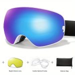 Winter Sports Outdoor Snowboarding Skiing Snow Skiing Goggles TPU Frame Men'S Women'S Teenagers Available, Free Night Vision Lens/Myopia Frame/Goggle One Each - Image 14