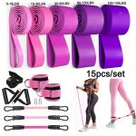 [Fitness Resistance Bands Set] Upgraded Full-Body Fitness Resistance Bands, 150 Lbs Exercise Bands, Women's Resistance Band Set With Handles, Leg And Ankle Straps For Yoga, Pilates, And Body Shaping