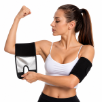 A Pair of Unisex Sauna Arm Shaping Bands for Reduction, Exercise Training and Sweat-Inducing Workout Armband