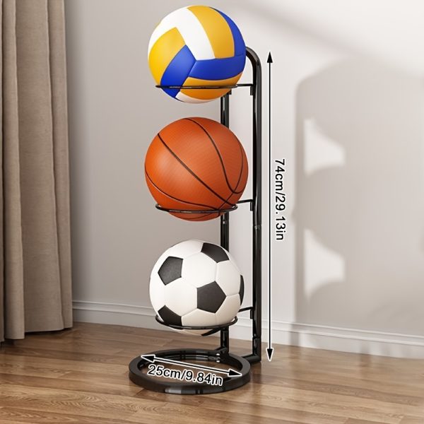 Indoor Storage Rack for Kids' Basketballs And Footballs - Image 2