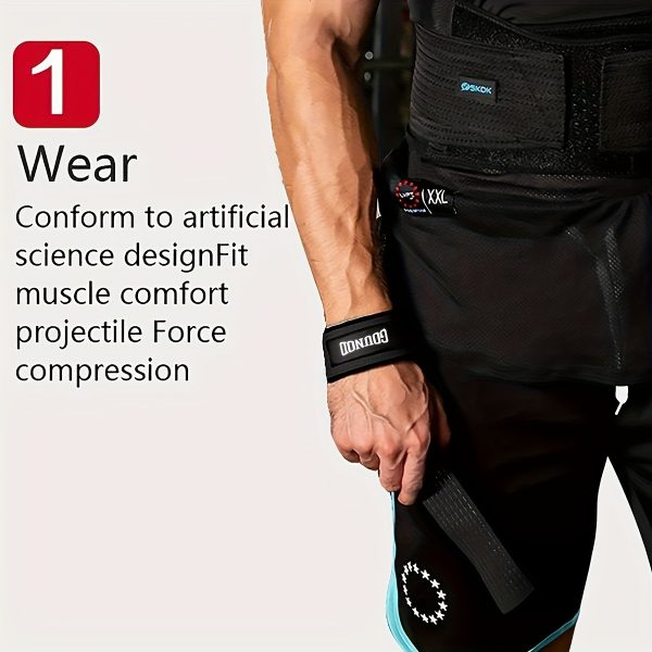 2pcs Lifting Wrist Straps for Weightlifting Silicone Anti-slip Weight Lifting Straps for Men & Women Gym Fitness Deadlift Straps - Image 10