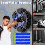Music Boxing Machine with Boxing Gloves, Boxing Machine Wall Mounted Music, Smart Boxing Equipment, Boxing Music Workout Machine, 9 Modes Speeds - Image 7