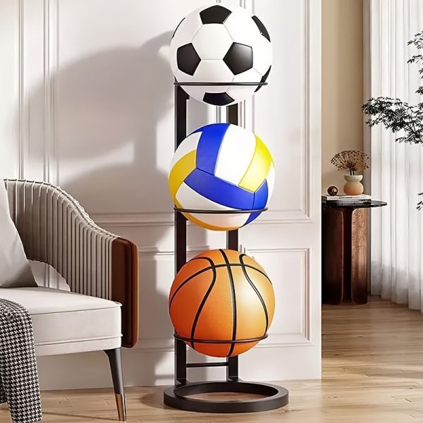 Indoor Storage Rack for Kids' Basketballs And Footballs - Image 4