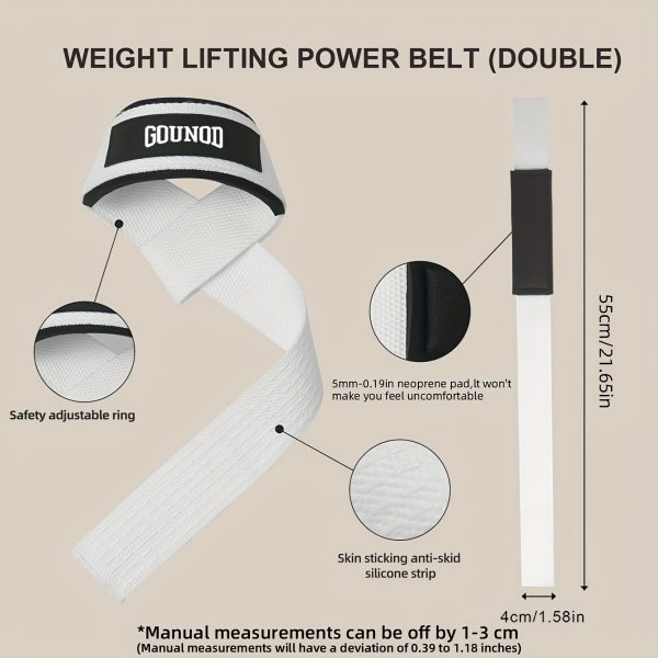 2pcs Lifting Wrist Straps for Weightlifting Silicone Anti-slip Weight Lifting Straps for Men & Women Gym Fitness Deadlift Straps - Image 6