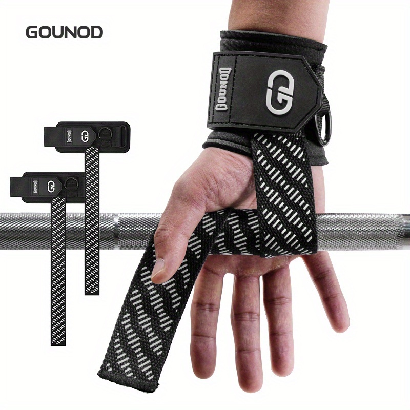 product-fancy-a4d801d2-2d34-40f4-aab0-b24f8cac8449 2pcs Heavy-Duty Anti-Slip Grip Straps - Thickened Material, Non-Slip Wristbands for Deadlifts, Pull-Ups, Barbell, Gym Equipment - Durable Workout Straps with Secure Fit - Image 1