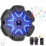 Music Boxing Machine with Boxing Gloves, Boxing Machine Wall Mounted Music, Smart Boxing Equipment, Boxing Music Workout Machine, 9 Modes Speeds