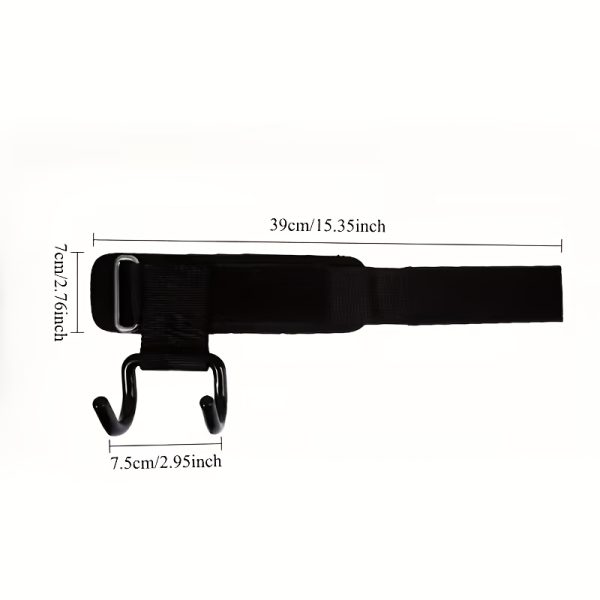 2pcs Widened Weightlifting Grips Hooks, Pull-Up Assist Wrist Straps, Dumbbell/Barbell Training Aid Equipment, Deadlift Booster, Suitable for Daily Fitness Exercises, Gym Accessories, Sports Accessories - Image 3