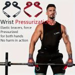 1pair Padded Wrist Straps For Weightlifting, Silica Gel Gym Wrist Straps, Workout Grips For Pull Ups And Barbell Lifting - Image 14