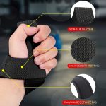 2pcs Lifting Wrist Straps for Weightlifting Silicone Anti-slip Weight Lifting Straps for Men & Women Gym Fitness Deadlift Straps - Image 2